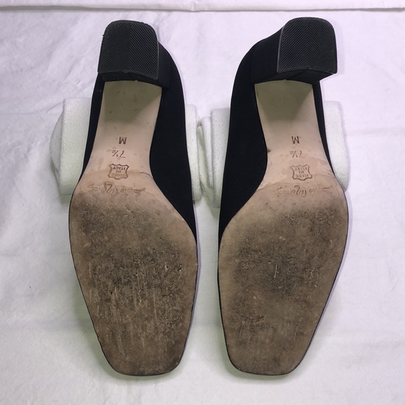 Sesto Meucci “Colette,” Black Fabric Heels/Pumps, W7.5 M, w/3.25” Heel - Picture 9 of 16